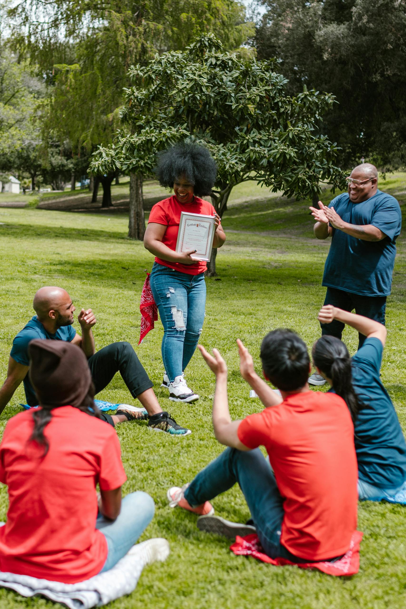 Facilitator leading a team workshop outside — Lumara Integrative Health workshops and trainings. organizational consulting for schools.